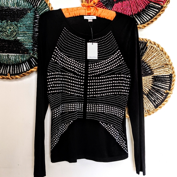 Calvin Klein Tops - NWT Calvin Klein Tunic Top Studded